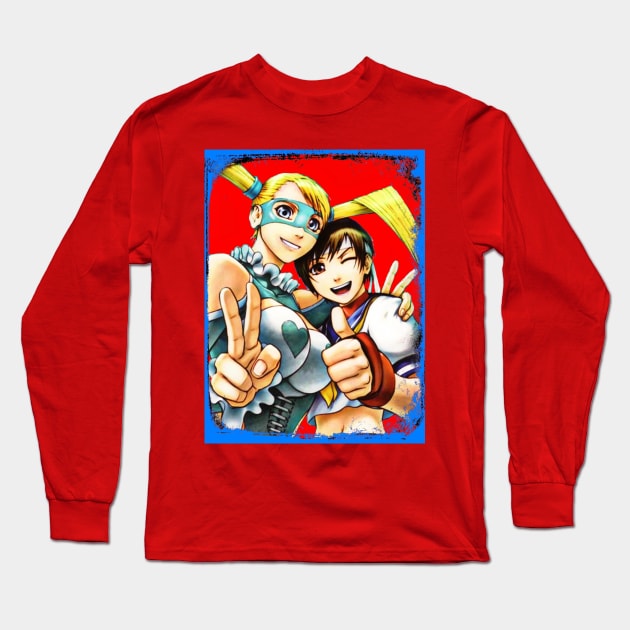 Street Fighter R. Mika and Sakura K. V2 Long Sleeve T-Shirt by Tedbear13